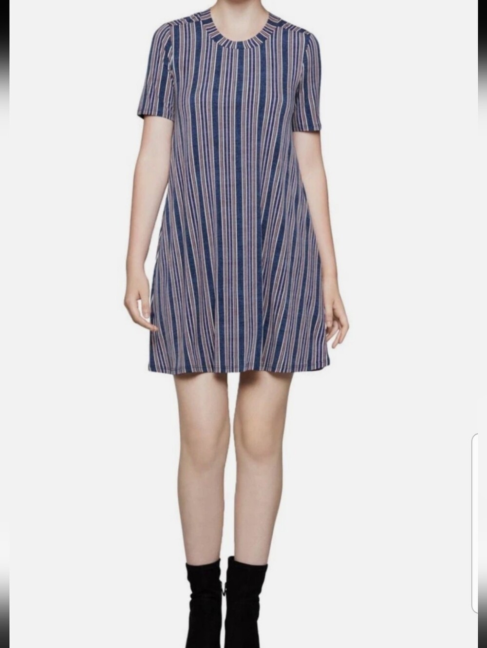 BCBGeneration Striped T Shirt Dress Size Small NWT